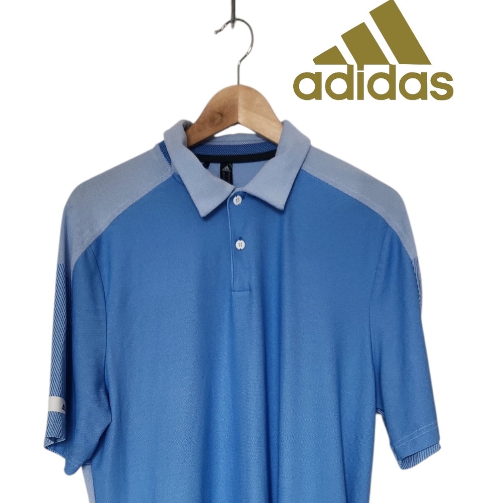 Adidas Men's Light Blue Polo Shirt